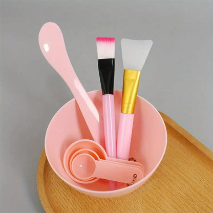 7pcs/Set DIY Face Mask Mixing Tools - Facial  Applicator Spatula Mask Bowl Spoons -Applying Masks And Skin Care Products