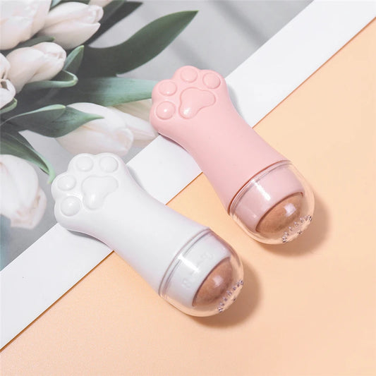 Cat Paw Face Oil Absorbing Roller  Volcanic Stone Blemish Remover Facial Shiny Changing Pores Oil Removal Massage Artifact Tools