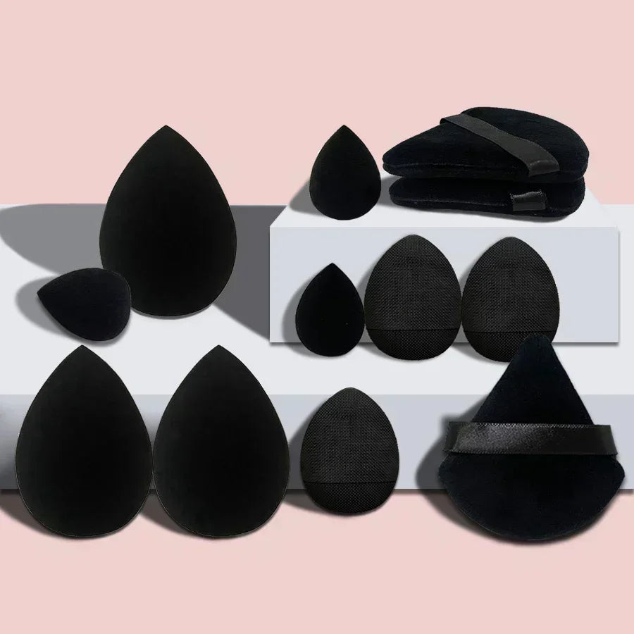 12/14Pcs Makeup Sponge Blender Beauty Egg with Storage Bottle Cosmetic Puff Foundation Sponges Powder Puffs Make Up Accessories