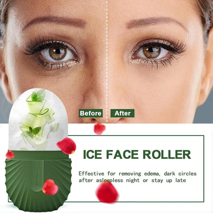 Face Beauty Massage Silicone Face Ice Cube Face Ice Cube Beauty Products Face Ice Massage Roller Capsule Face Ice Mold