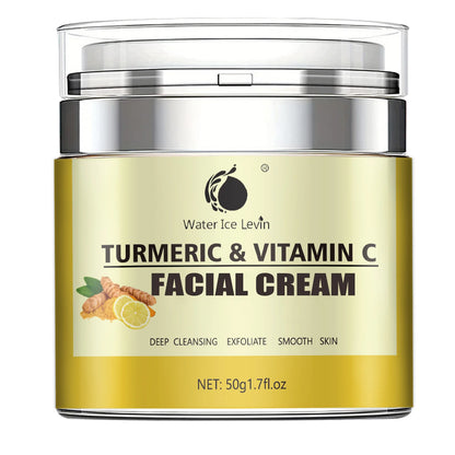 Turmeric and Vitamin C Anti-Aging Cream Moisturizing Anti-Wrinkle Collagen Hyaluronic Acid Cream Skin Care Cosmetics 50 ML