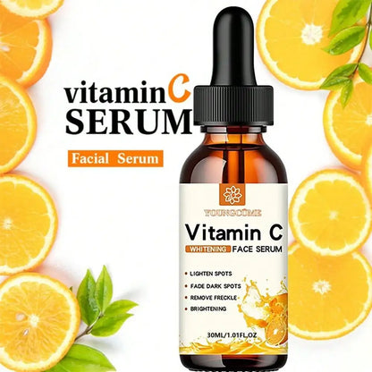 Vitamin C Facial Essence Contains Hyaluronic Acid Dark Spot Remover Moisturizing Repair Anti-aging Essence Facial Skin Care 30ml