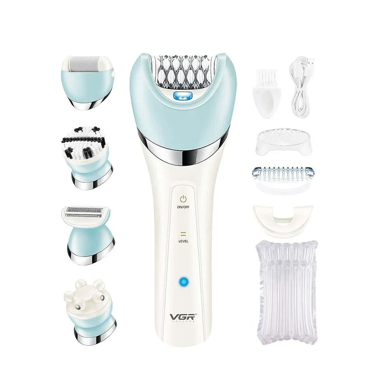 VGR Professional Hair Cutting Machines for Ladies Rechargeable 5 In 1 Lady Care Set Electric Shaving Machine for Women V-703