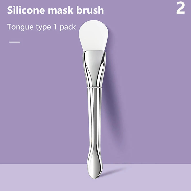 Silicone Facial Mask Brush Soft Hair Facial Mask Brush Brush Applicator For Facial Mask Beauty Salon Brushes Makeup Tools